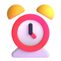 Original animated Alarm clock emoji